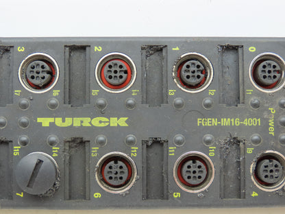 Turck FGEN-IM16-4001 Compact Multi-Protocol I/O Module For Ethernet