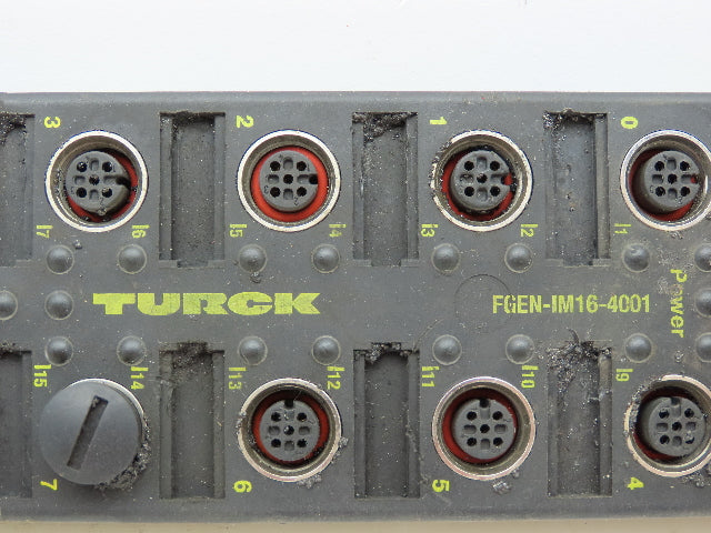 Turck FGEN-IM16-4001 Compact Multi-Protocol I/O Module For Ethernet