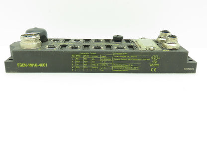 Turck FGEN-IM16-4001 Compact Multi-Protocol I/O Module For Ethernet