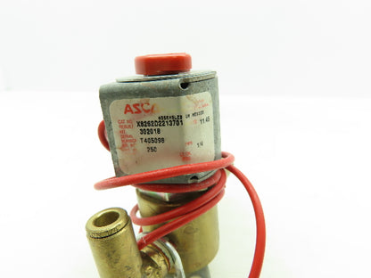 ASCO  X8262D2213701 Brass Solenoid Valve 250PSI  1/4" NPT 120V