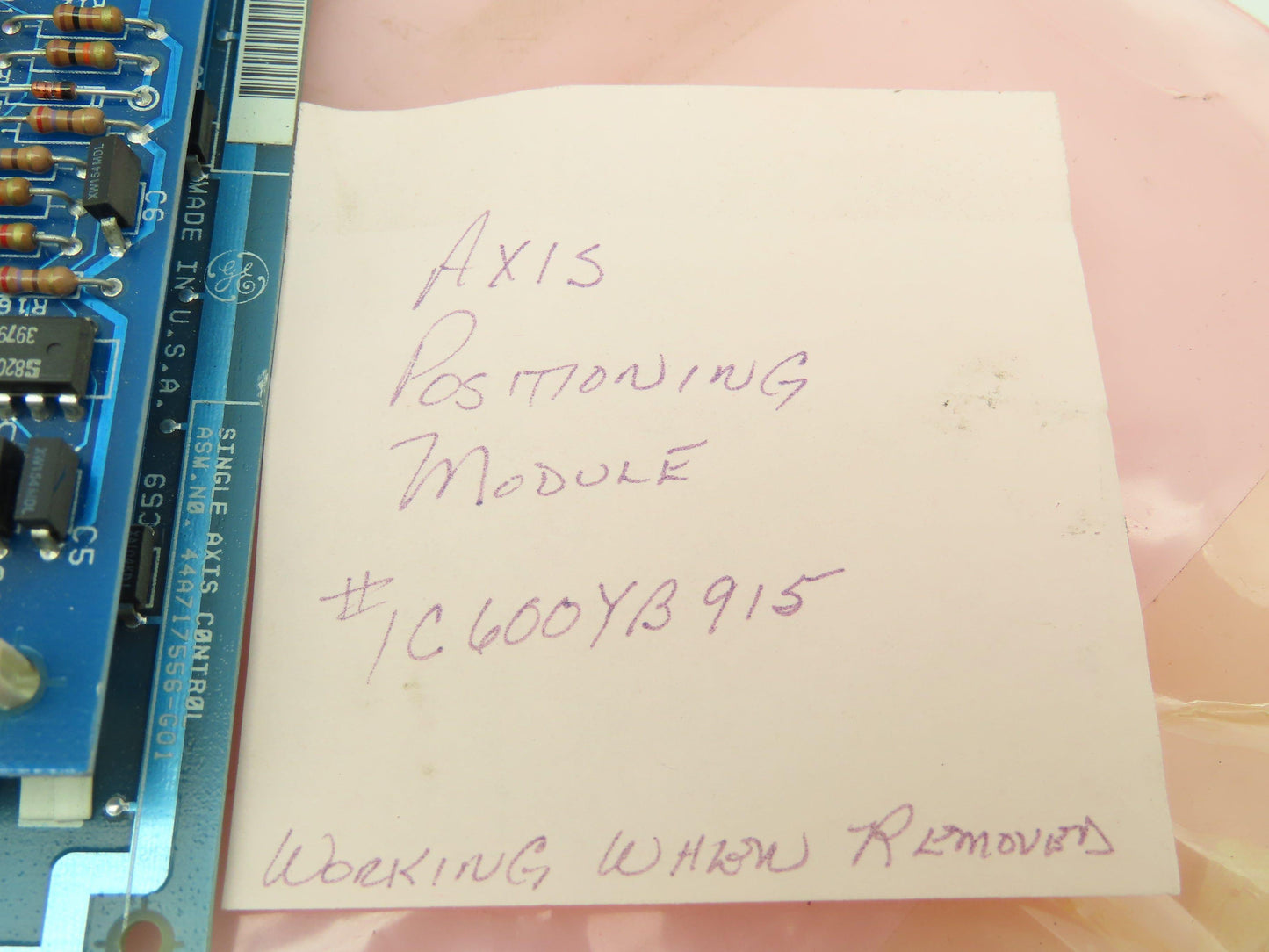 General Electric IC600YB915C Axis Positioning Module Circuit Board