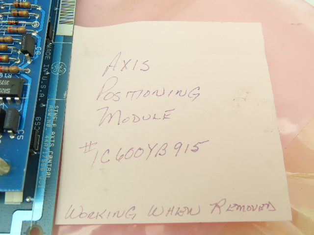 General Electric IC600YB915C Axis Positioning Module Circuit Board