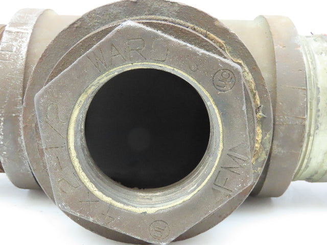 Ward 4"Anvil Tee w/4"Male Threaded Coupler & 4"-2-1/2"Reducer & 4"Barbed Fitting