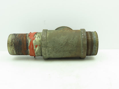 Ward 4"Anvil Tee w/4"Male Threaded Coupler & 4"-2-1/2"Reducer & 4"Barbed Fitting