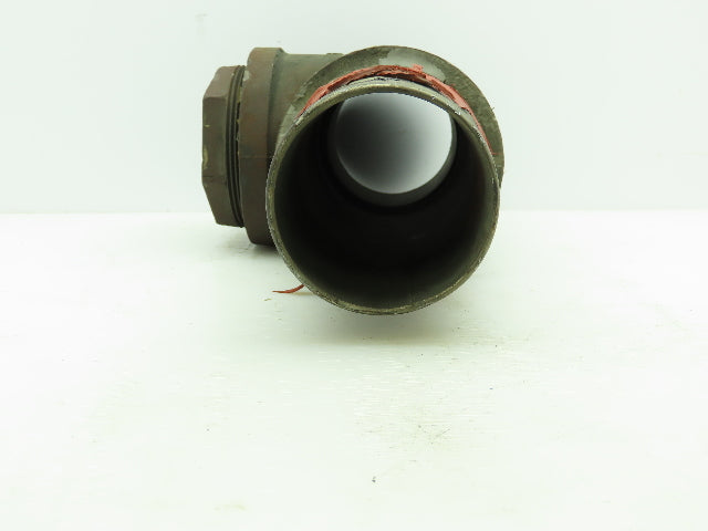 Ward 4"Anvil Tee w/4"Male Threaded Coupler & 4"-2-1/2"Reducer & 4"Barbed Fitting