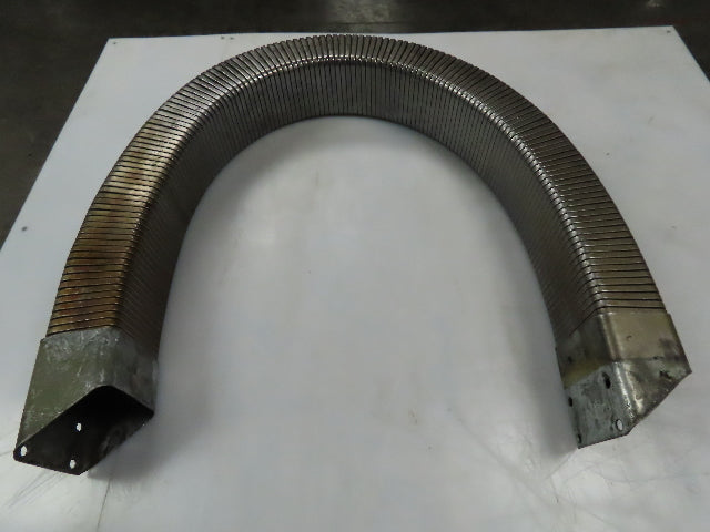 3" x 4.25" Steel Enclosed Flexible Wireway Tray Cable Hose Carrier 56" L