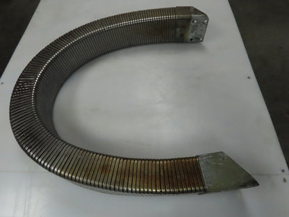 3" x 4.25" Steel Enclosed Flexible Wireway Tray Cable Hose Carrier 56" L