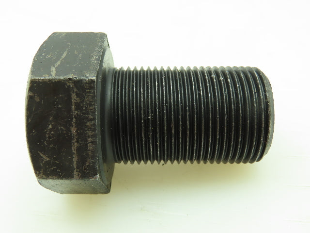 JH Steel Hex Head Black Bolt 1-3/4"L  1-1/4"Dia Thread Sz 12 Grade 5 LOT OF 6