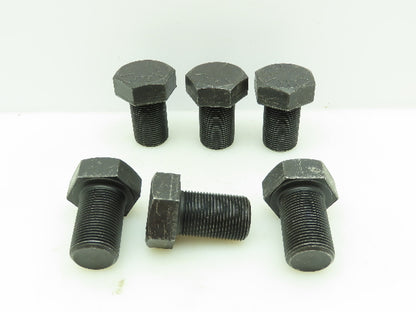 JH Steel Hex Head Black Bolt 1-3/4"L  1-1/4"Dia Thread Sz 12 Grade 5 LOT OF 6
