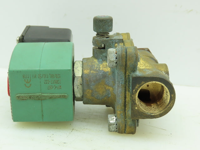 Asco JKH8210G094MO Pneumatic Solenoid Valve 2-Way 150PSI 1/2"NPT 120V Coil