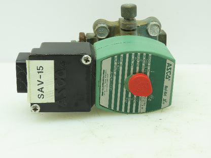 Asco JKH8210G094MO Pneumatic Solenoid Valve 2-Way 150PSI 1/2"NPT 120V Coil