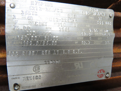 United Conveyor Corporation UCC Viper Mill For Dry Sorbent Injection 75 Hp.