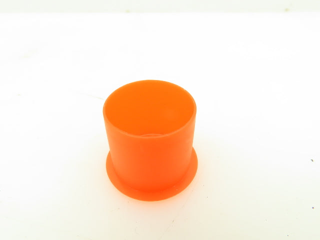 Caplugs 70-00917 E 7/8 A Flanged Cap STD Tread LDPE Orange Fits Over 7/8 OD Pipe