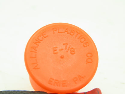 Caplugs 70-00917 E 7/8 A Flanged Cap STD Tread LDPE Orange Fits Over 7/8 OD Pipe