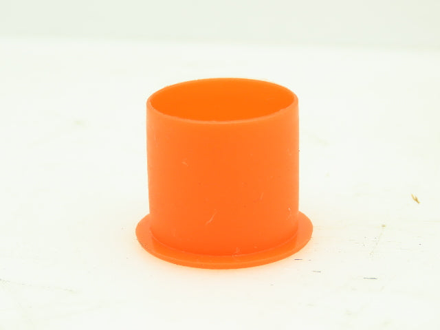 Caplugs 70-00917 E 7/8 A Flanged Cap STD Tread LDPE Orange Fits Over 7/8 OD Pipe
