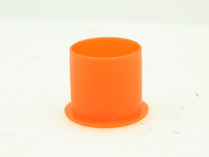 Caplugs 70-00917 E 7/8 A Flanged Cap STD Tread LDPE Orange Fits Over 7/8 OD Pipe