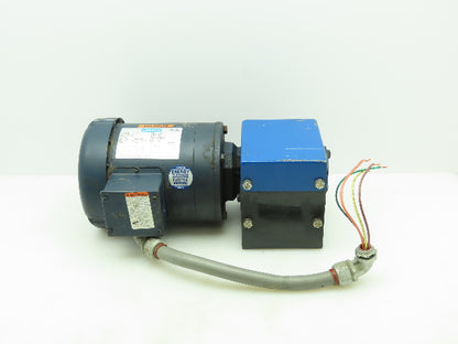 Iron Man HMQ818-15-H-56 Grove Gear 56C 15:1 Gearbox w/ Leeson 3/4 HP 480VAC 3Ø Motor