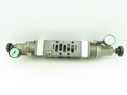 Numatics 135RQ415JG Solenoid Valve Manifold Block Regulator 134RQ400J