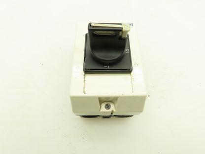 Telemecanique V02 10A Switch W/Aux Contacts & Enclosure 600VAC 3 Pole 5 HP
