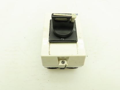 Telemecanique V02 10A Switch W/Aux Contacts & Enclosure 600VAC 3 Pole 5 HP