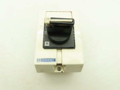 Telemecanique V02 10A Switch W/Aux Contacts & Enclosure 600VAC 3 Pole 5 HP