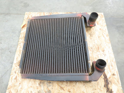 7608-6332 Radiator 28.5x27.5x2" Off of 8.3L Cummins Diesel 3.75" OD Aluminum