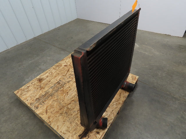 7608-6332 Radiator 28.5x27.5x2" Off of 8.3L Cummins Diesel 3.75" OD Aluminum