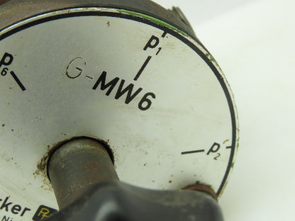 Parker Hydraulic Rotary Manual Selector Valve Manifold Multi-Port 6-Station MW6