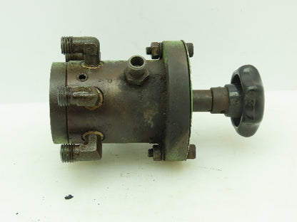 Parker Hydraulic Rotary Manual Selector Valve Manifold Multi-Port 6-Station MW6