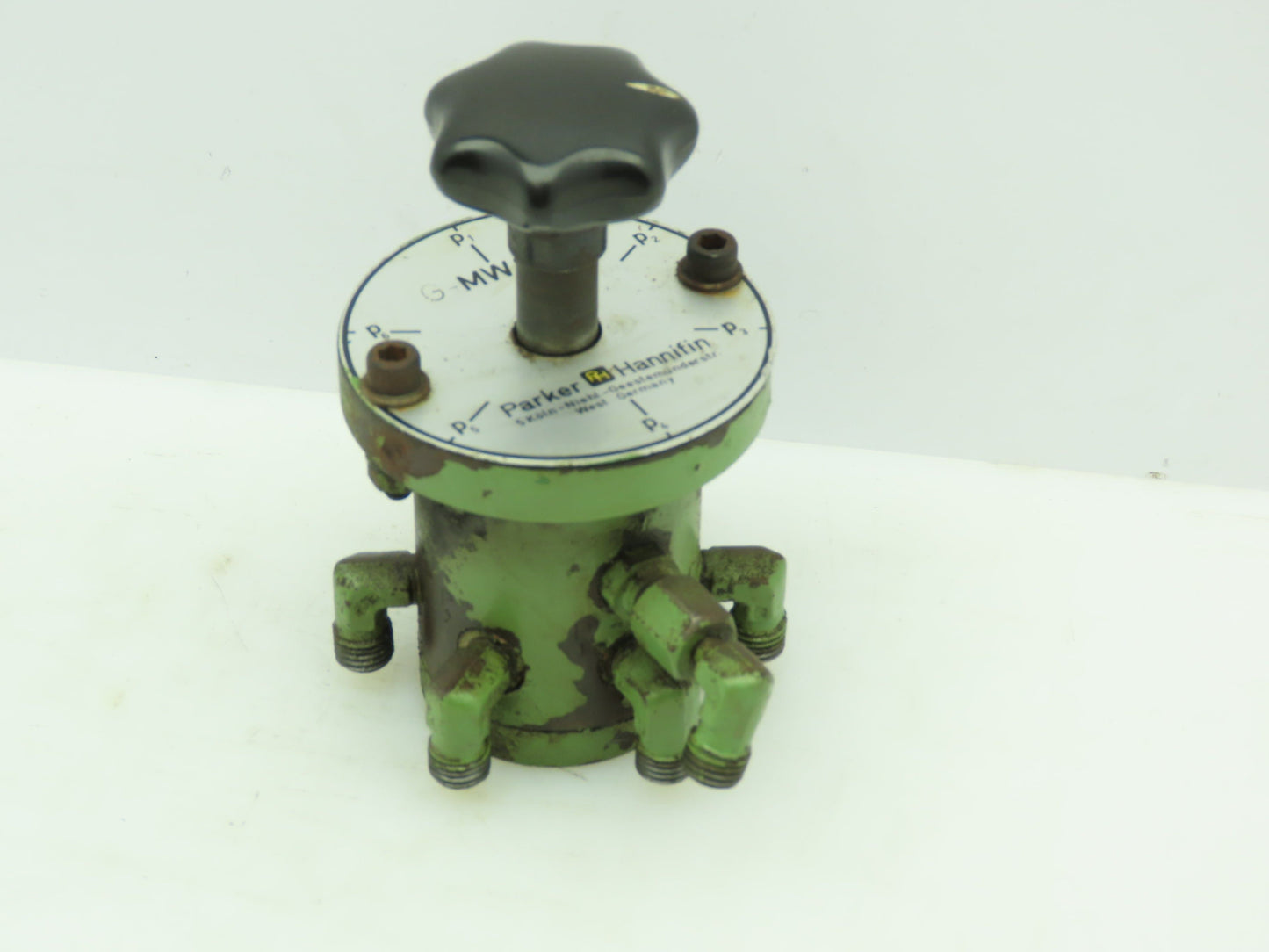 Parker Hydraulic Rotary Manual Selector Valve Manifold Multi-Port 6-Station MW6