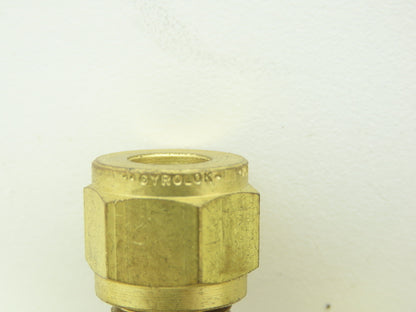 Gyrolok Brass Union Tee Connector Compression Fitting  5/16" Tube OD  LOT OF 12