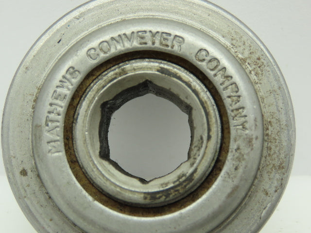 Mathews Conveyor Flanged Roll Bearing 11/16" Hex Bore 2.26" OD  Lot of 3