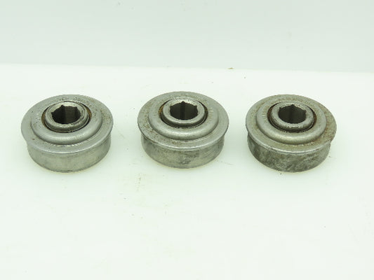 Mathews Conveyor Flanged Roll Bearing 11/16" Hex Bore 2.26" OD  Lot of 3