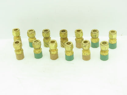 Brass Straight Male Tank Compression Fitting 3/8" Tube x 3/8" MNPT  LOT OF 13