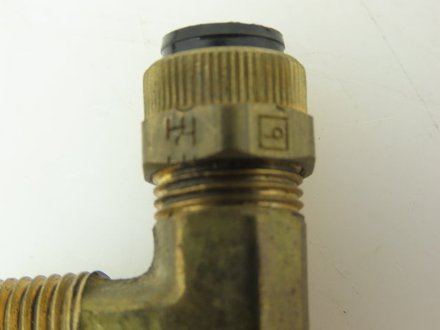 Male Branch Tee Poly-Tite Compression Fitting 3/8" Tube x 1/4" MNPT  LOT OF 12