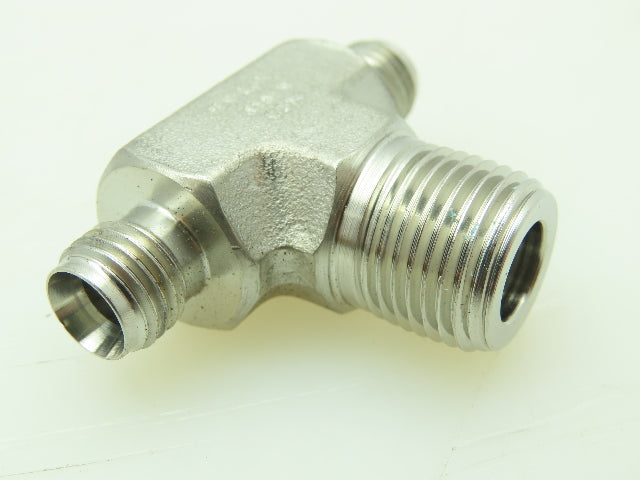 Hy-Lok 316 Male Branch Tee Compression Fitting 1/4" Tube x 3/8" MNPT  LOT OF 4