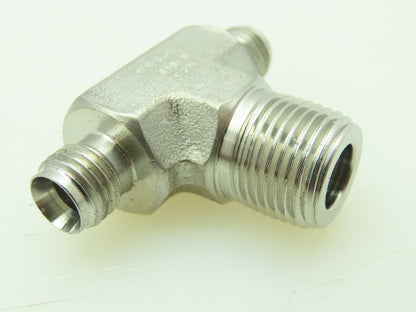 Hy-Lok 316 Male Branch Tee Compression Fitting 1/4" Tube x 3/8" MNPT  LOT OF 4