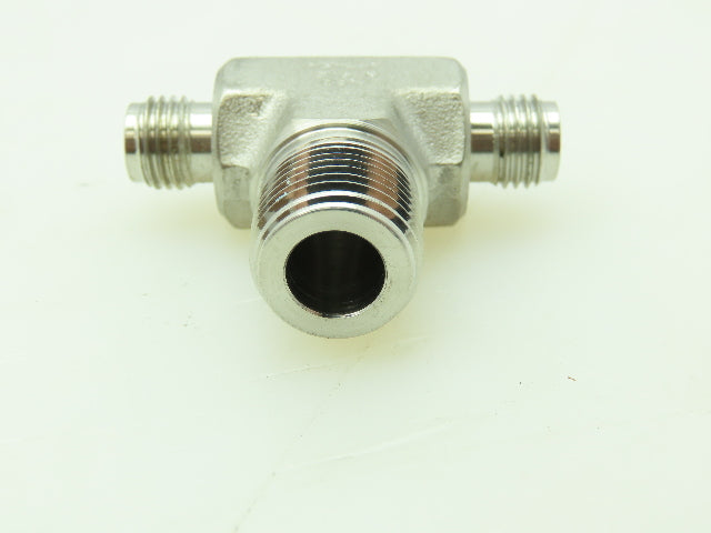 Hy-Lok 316 Male Branch Tee Compression Fitting 1/4" Tube x 3/8" MNPT  LOT OF 4