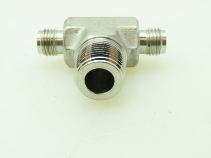 Hy-Lok 316 Male Branch Tee Compression Fitting 1/4" Tube x 3/8" MNPT  LOT OF 4