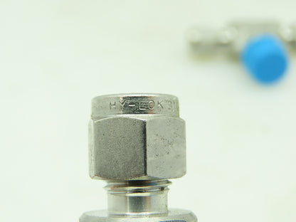 Hy-Lok 316 Male Branch Tee Compression Fitting 1/4" Tube x 3/8" MNPT  LOT OF 4