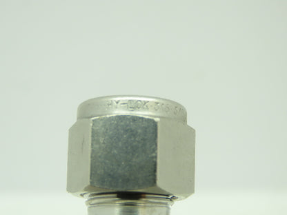 Hy-Lok 316 Male Run Tee Compression Fitting 3/8" Tube x 1/2" MNPT  LOT OF 2