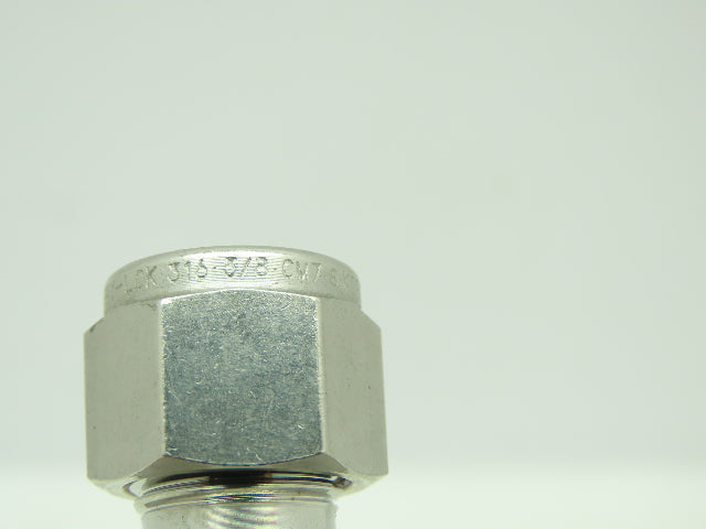 Hy-Lok 316 Male Run Tee Compression Fitting 3/8" Tube x 1/2" MNPT  LOT OF 2
