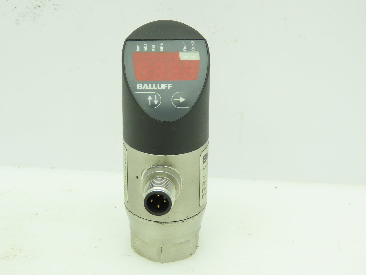 Balluff BSP005E BSP Pressure Switch 24 VDC w/ Four Digit Display
