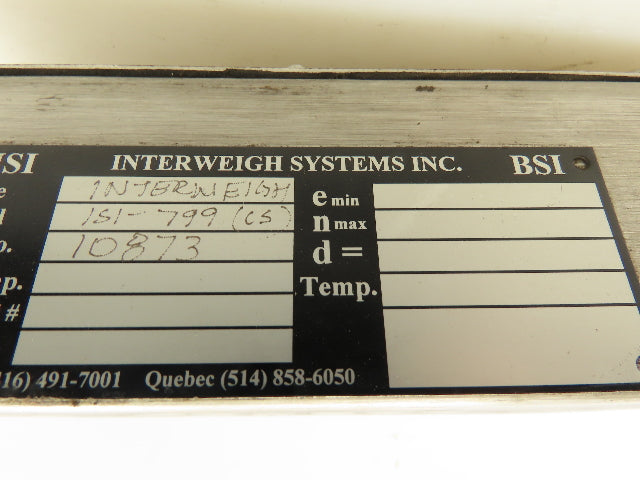 ISI Interweigh Systems Inc. 1S1-799 (cs) Digital Scale Indicator Readout