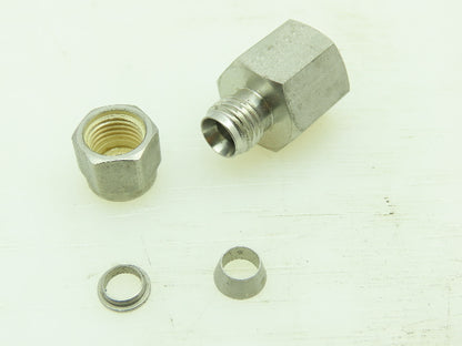 Tylok Stainless Female Connector Compression Fitting 1/4" Tube 1/4" NPT LOT OF 7