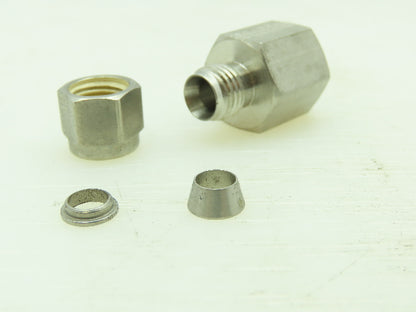 Tylok Stainless Female Connector Compression Fitting 1/4" Tube 1/4" NPT LOT OF 7
