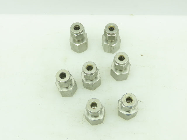 Tylok Stainless Female Connector Compression Fitting 1/4" Tube 1/4" NPT LOT OF 7