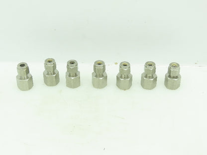 Tylok Stainless Female Connector Compression Fitting 1/4" Tube 1/4" NPT LOT OF 7