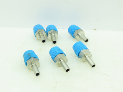 Hy-Lok Stainless Male Adapter Fitting  1/4" Tube x 1/4" NPT  LOT OF 6
