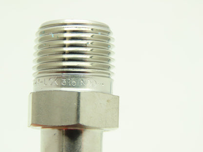 Hy-Lok Stainless Male Adapter Fitting  1/2" Tube x 3/8" NPT Pipe  LOT OF 6